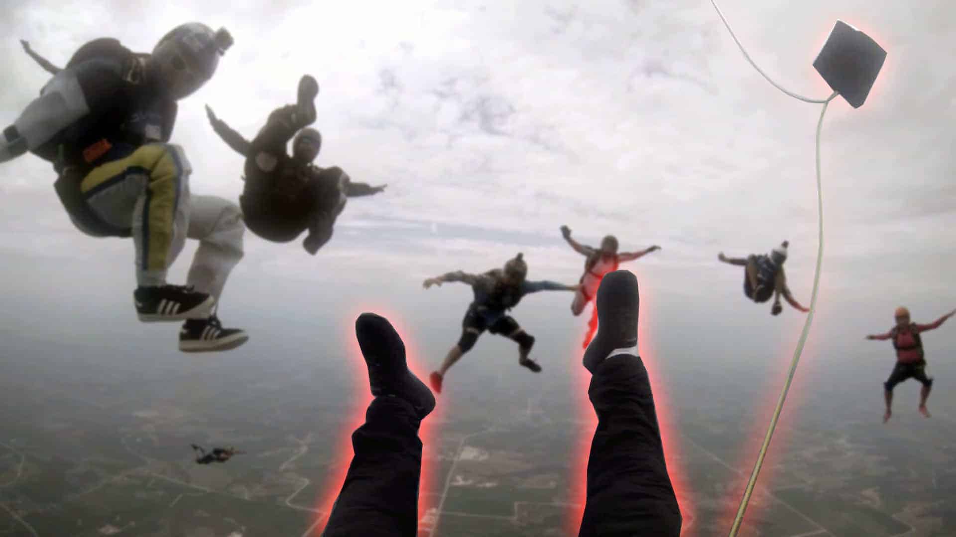 Granny Skydive Fail